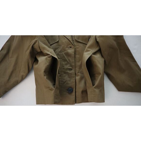 Rag & Bone WAW22P2008 Women's Sz XS Dark Khaki Cropped Jessie Shirt Jacket $525 - Picture 3 of 12